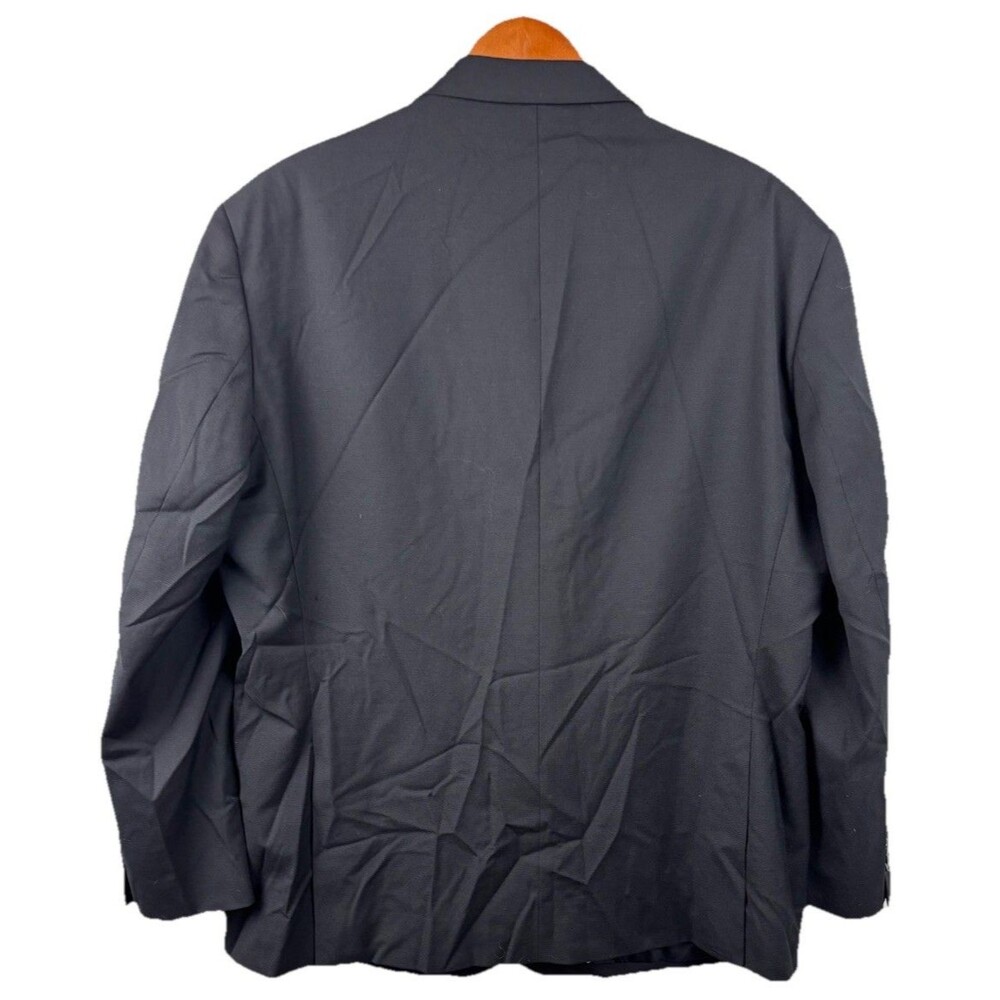 Jos A Bank Mens 50R Black Wool Blend Tailored Fit 1905 Suit Jacket Coat Blazer - Picture 2 of 6